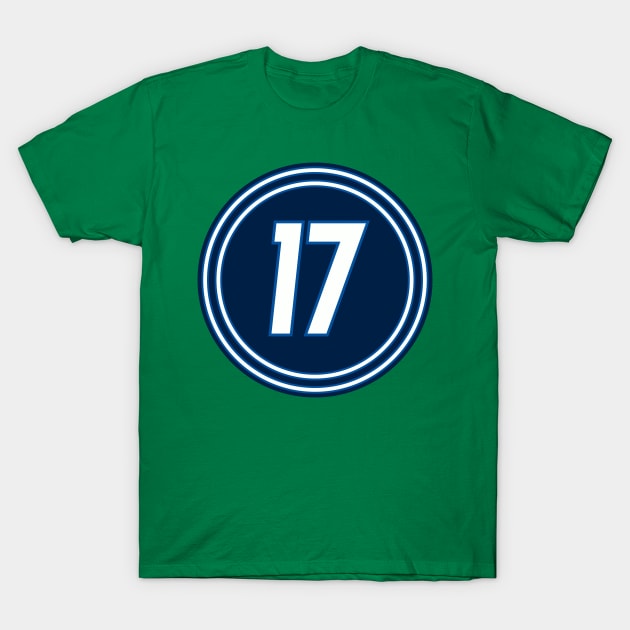 Adam Lowry Number 17 Jersey Winnipeg Jets Inspired T-Shirt by naesha stores
